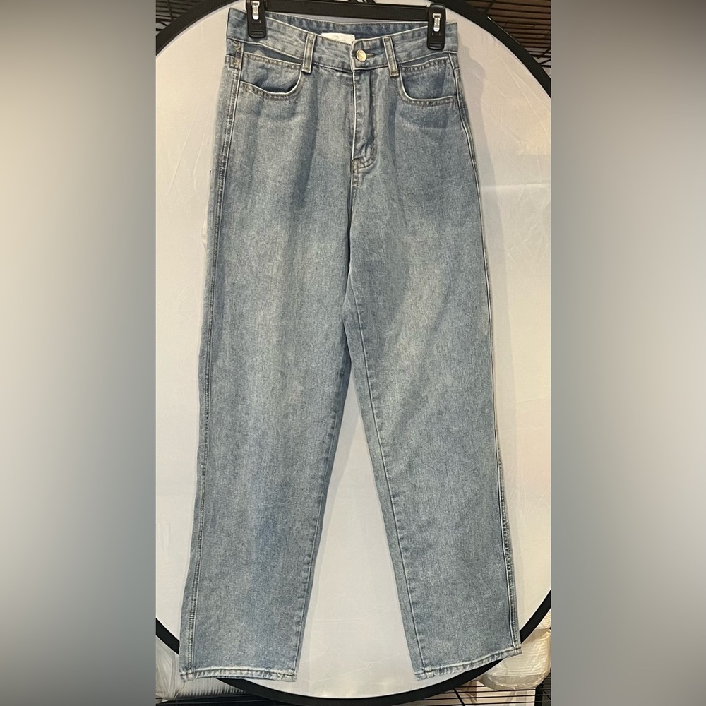 Stylish Denim Straight Leg Jeans